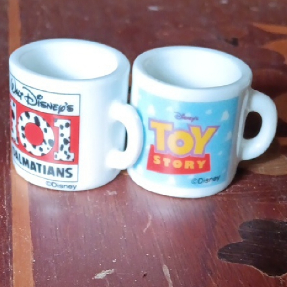 Disney Toy Story and 101 Dalmatians Mini Mugs - White